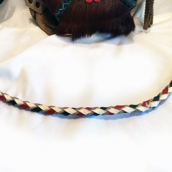 Vintage Hungarian Wooden-Horsehair Hand Crafted Canteen-Kulacs-Flask - Picture 8 of 13